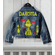 Grinch Denim Jacket - Grinch Jean Jacket for Kids Adults - Custom Denim Jacket