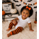 Halloween Black and Orange Striped Leg warmers - Neon Orange and Black Leg Warmers for Baby and Toddler Girls