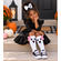 Halloween Ghost Knee High Socks for Boys and Girls - Custom Ghost Face Halloween Socks for Toddler Kids - Pink Bow Ghost