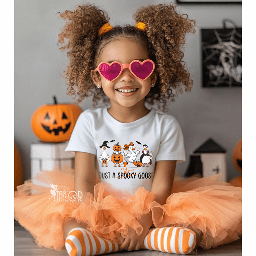 Halloween Goose Baby Toddler Shirt - Just A Spooky Cute Goose Tee Shirt Outfit