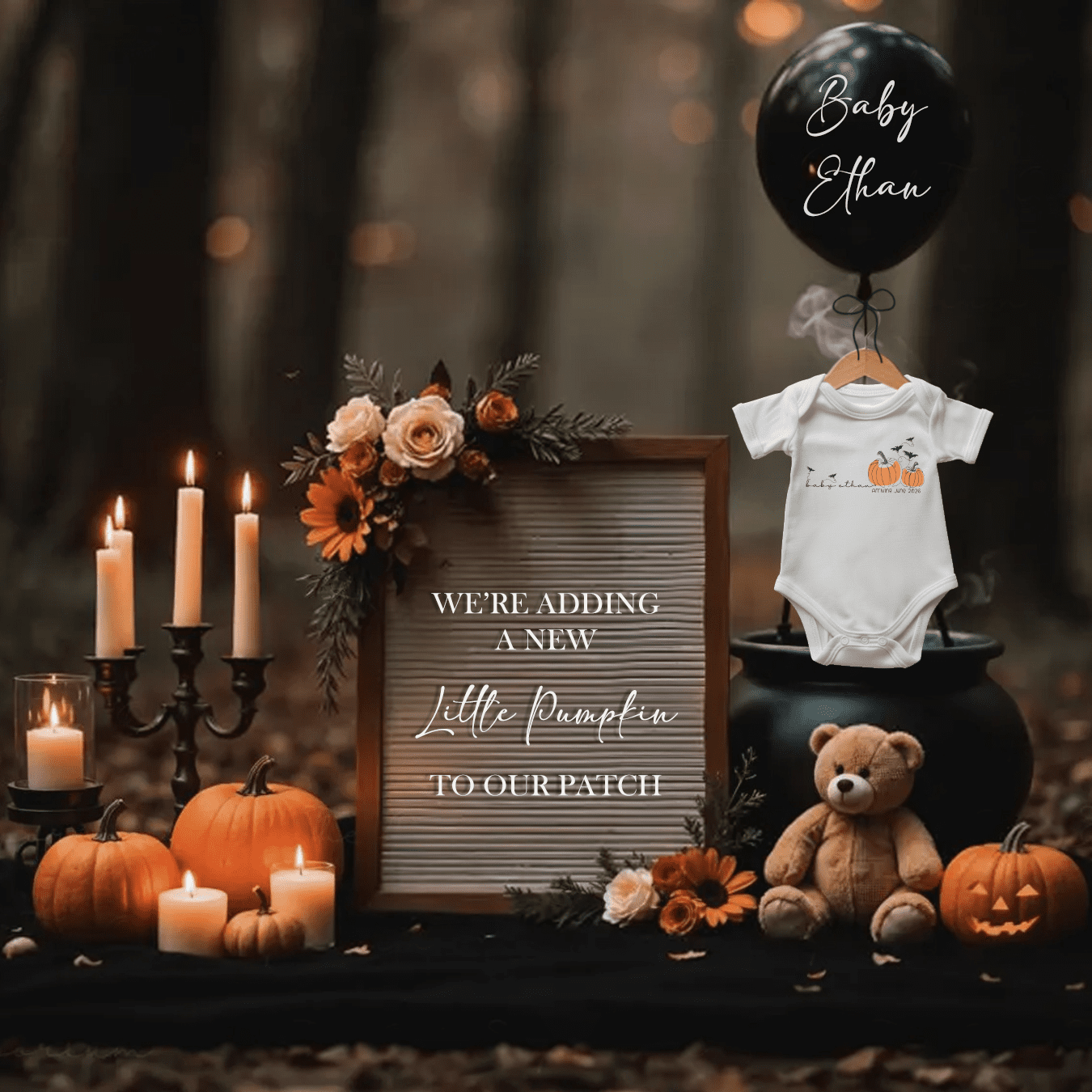 Halloween Pregnancy Announcements 