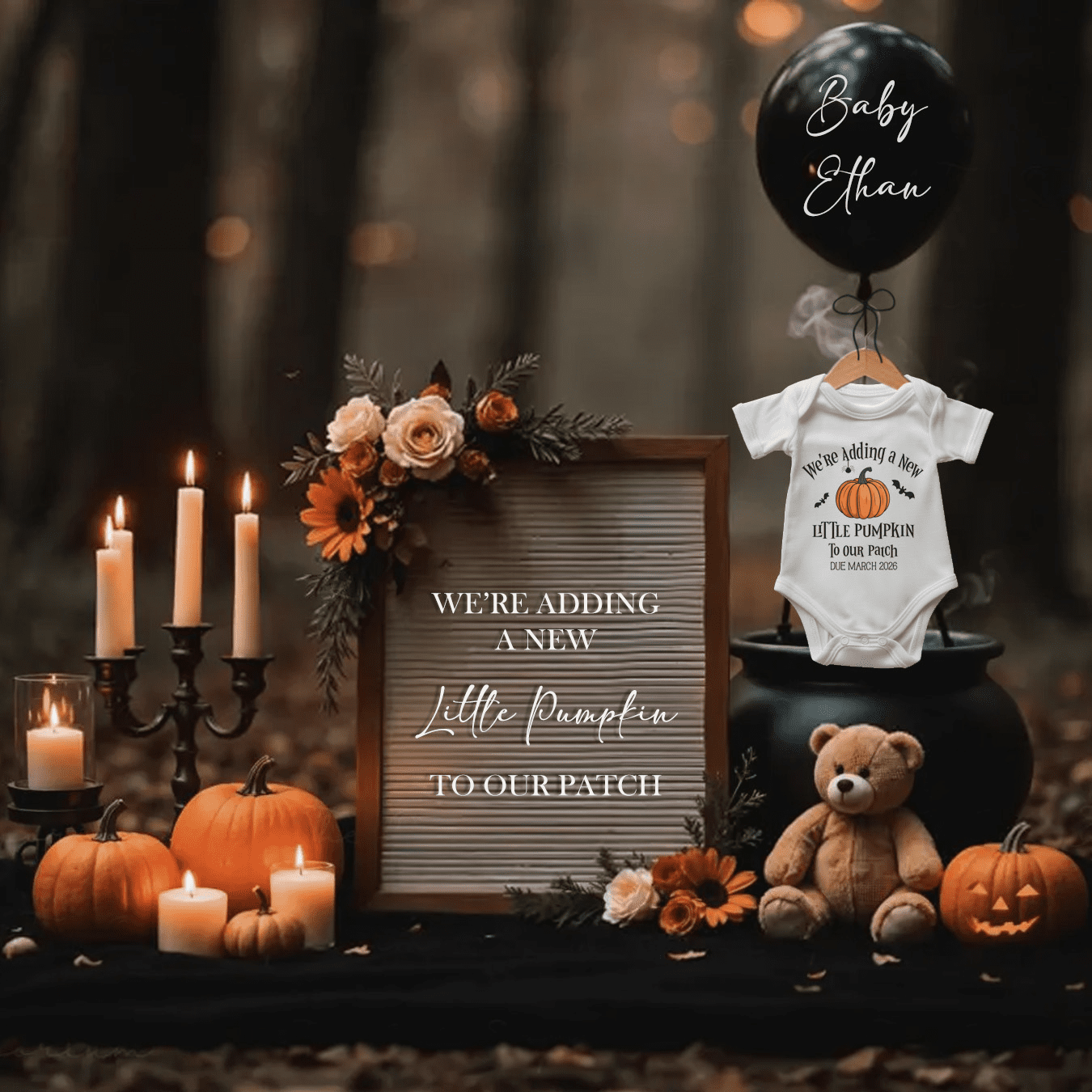 Halloween Pregnancy Announcements 