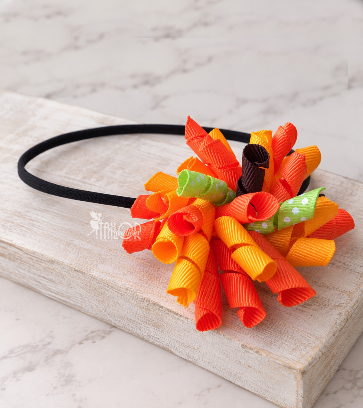 Halloween Pumpkin Korker Hair Clip for Toddler Girl - Fall Baby Girl Pumpkin Headband