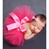 Hot Pink Newborn Tutu and Headband Set - Pink Newborn Baby Girl Outfit