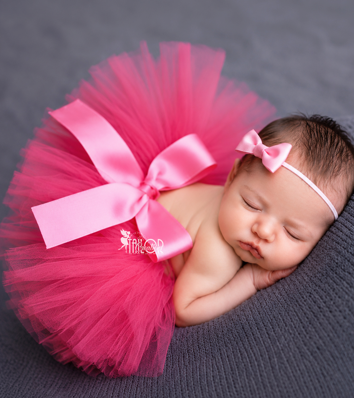 Hot Pink Newborn Tutu and Headband Set - Pink Newborn Baby Girl Outfit