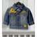 Sunflower Denim Name Jacket Toddler Kids - Custom Flower Denim Jean Jacket