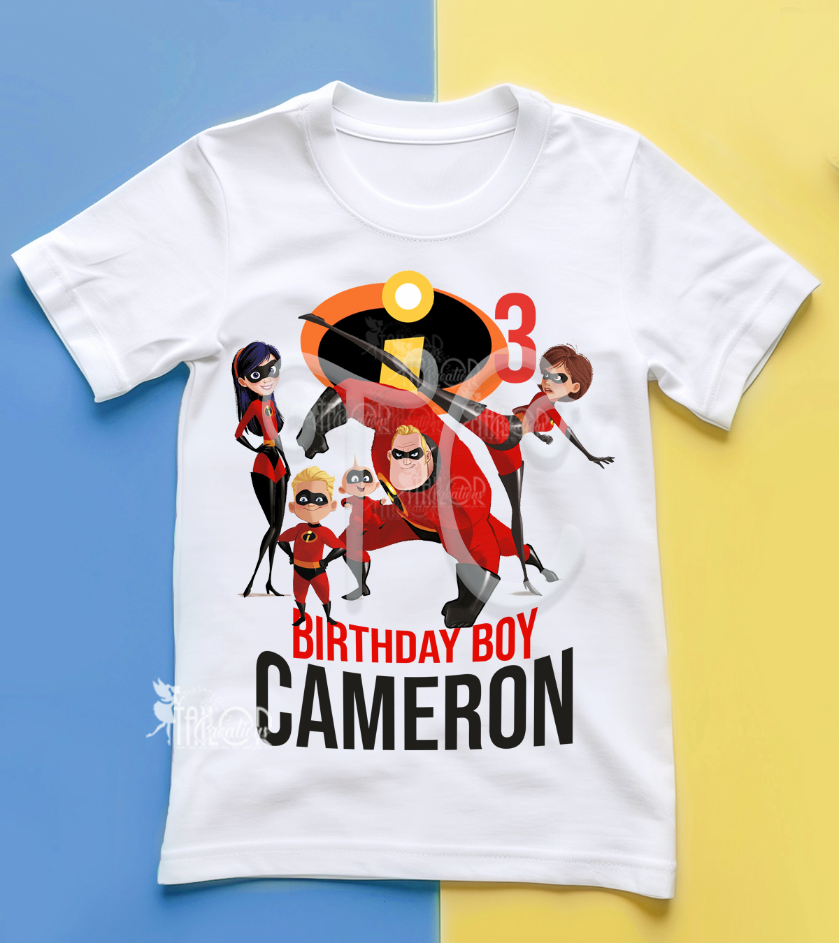 Incredibles Custom Birthday Party Tee Shirt - Incredibles Birthday Party Outfit Ideas