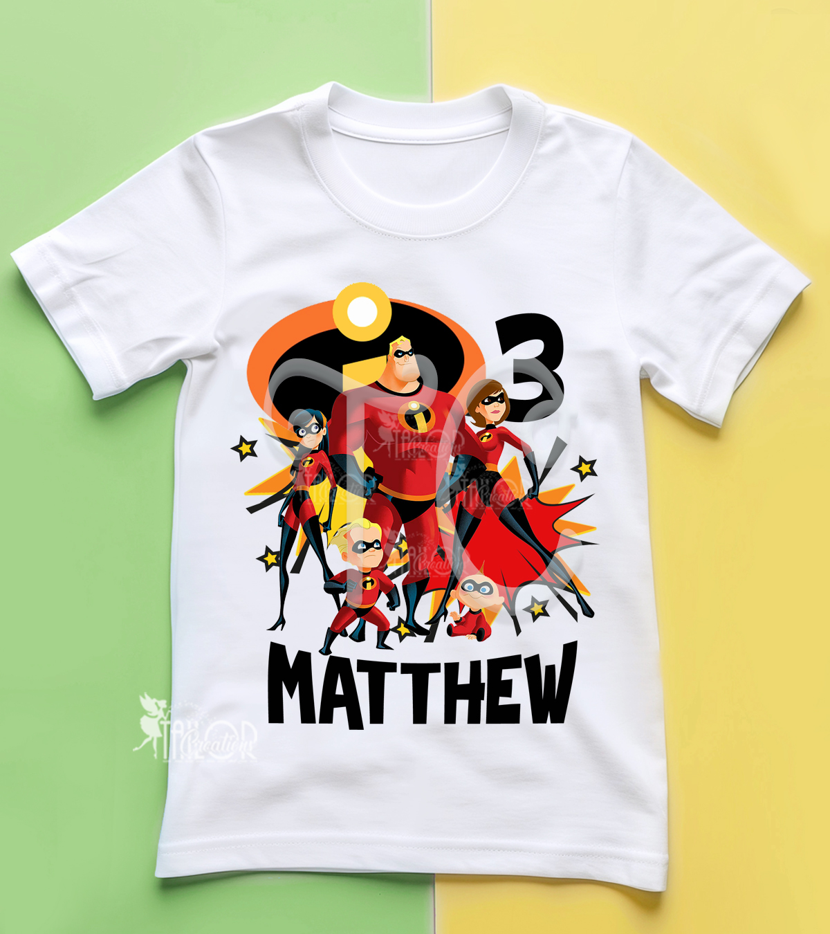 Incredibles Custom Birthday Party Tee Shirt - Incredibles Birthday Party Outfit Ideas