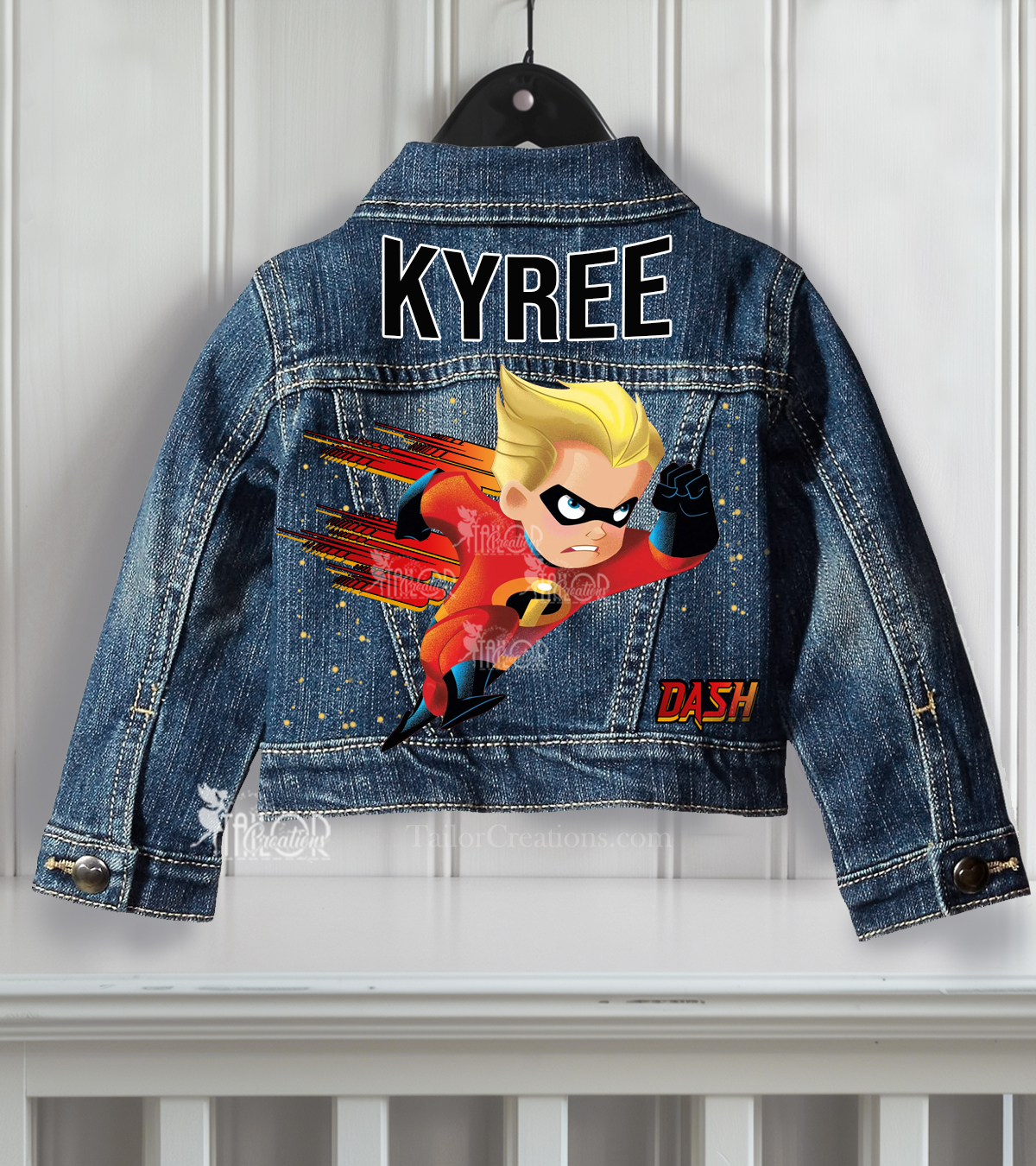 Incredibles Dash Denim Jacket - Incredibles Custom Name Jean Jacket