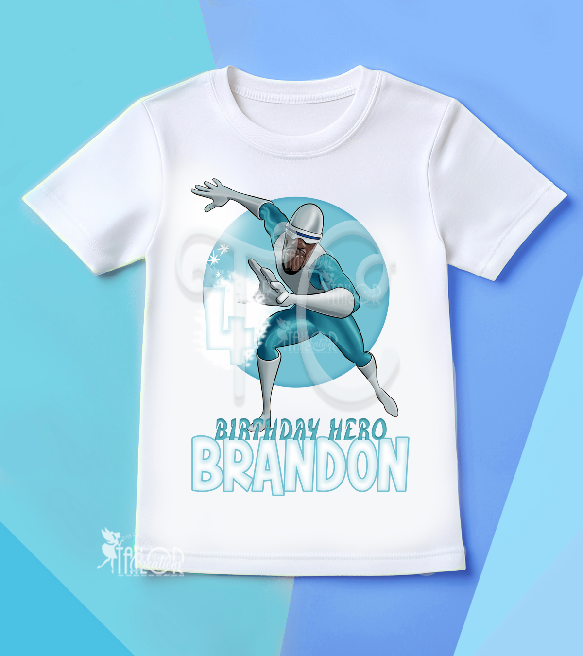 Incredibles Frozone Birthday Party Tee Shirt - Frozone Birthday Party Outfit Ideas