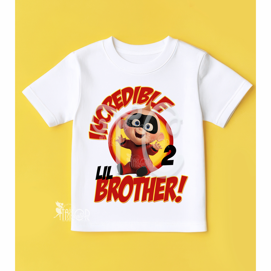 Incredibles Jack Jack Little Brother Tee Shirt - Incredibles Birthday Party Outfit Ideas