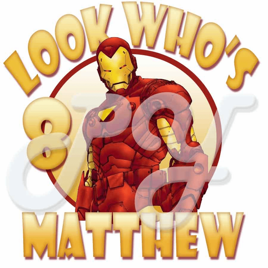 Iron Man Personalized Birthday t shirt