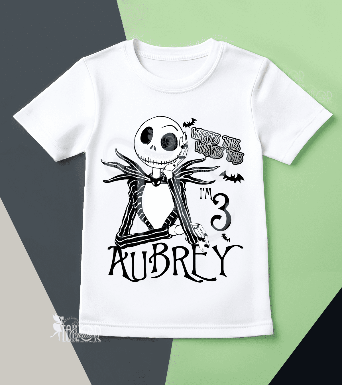 Jack Skellington Birthday Party Tee Shirt - Jack Skellington Inspired Outfit Toddler Kids 