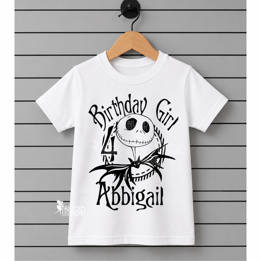 Jack Skellington Birthday Tee Shirt - Nightmare Before Christmas Birthday Outfit