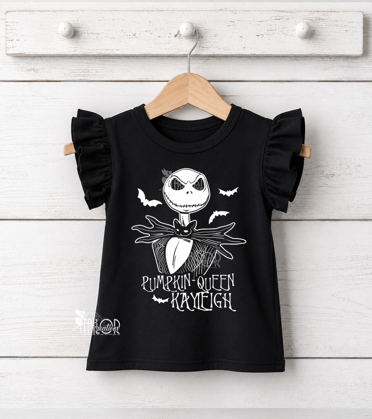Jack Skellington Custom Name Tee Shirt - Nightmare Before Christmas Custom Outfit for Girls Ideas