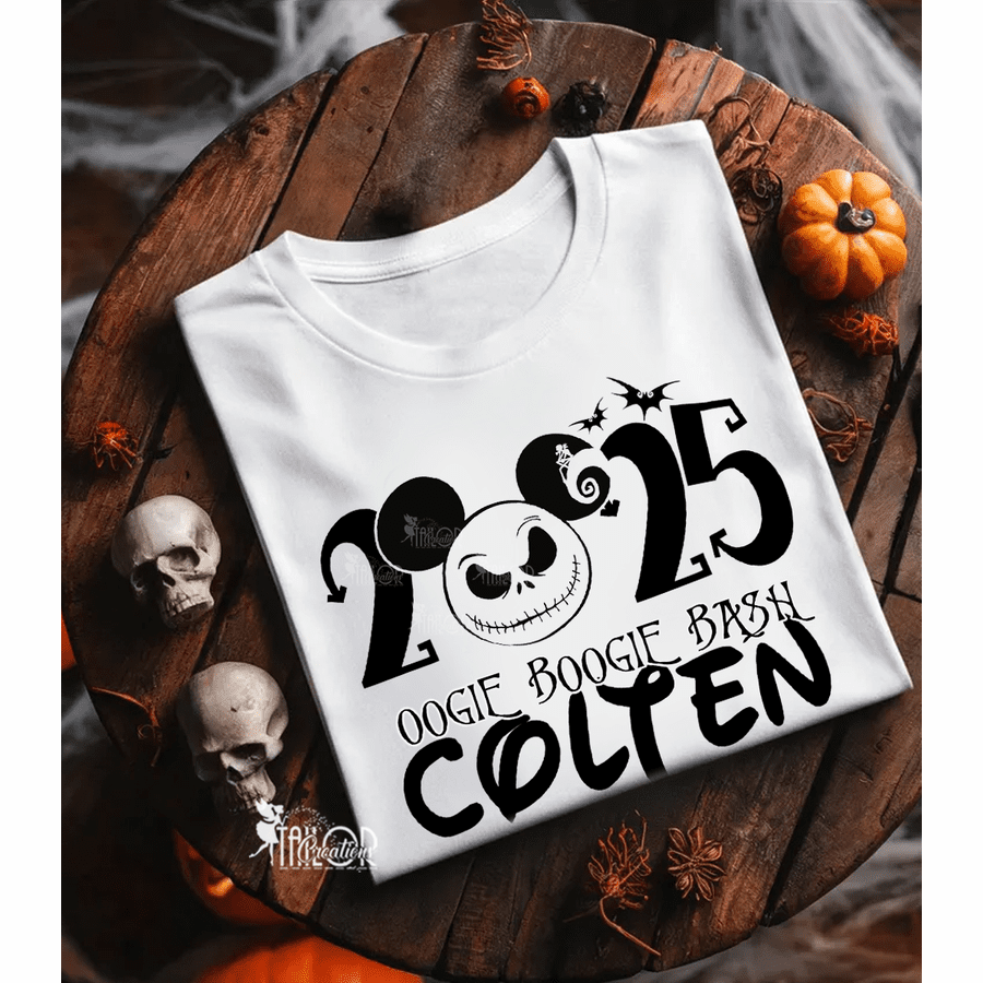 Jack Skellington Mickey 2025 Disneyland Tee Shirt - Nightmare Before Christmas Disney Tee