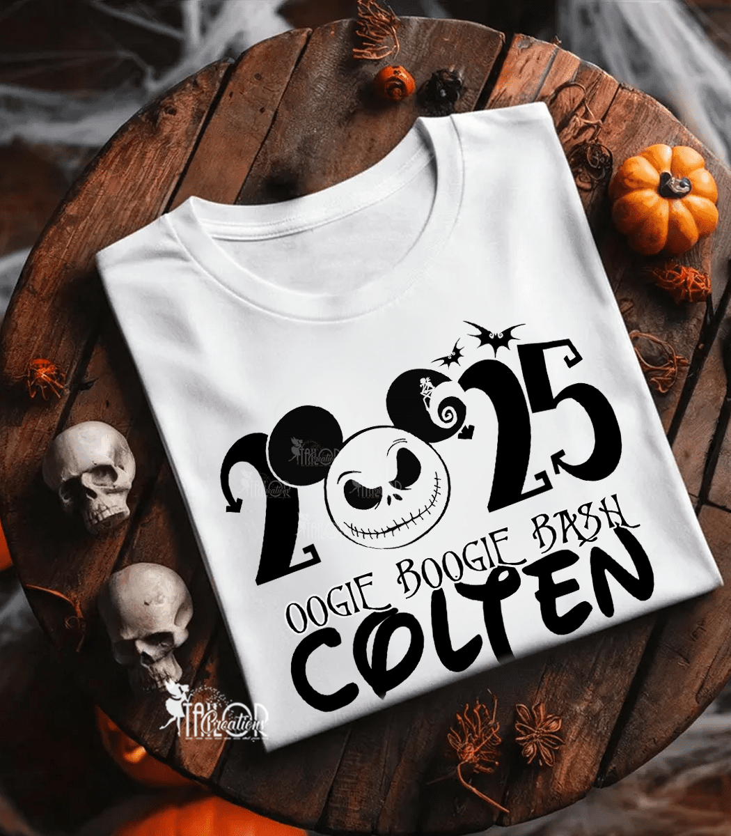 Jack Skellington Mickey 2025 Disneyland Tee Shirt - Nightmare Before Christmas Disney Tee