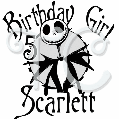 jack skellington birthday shirt