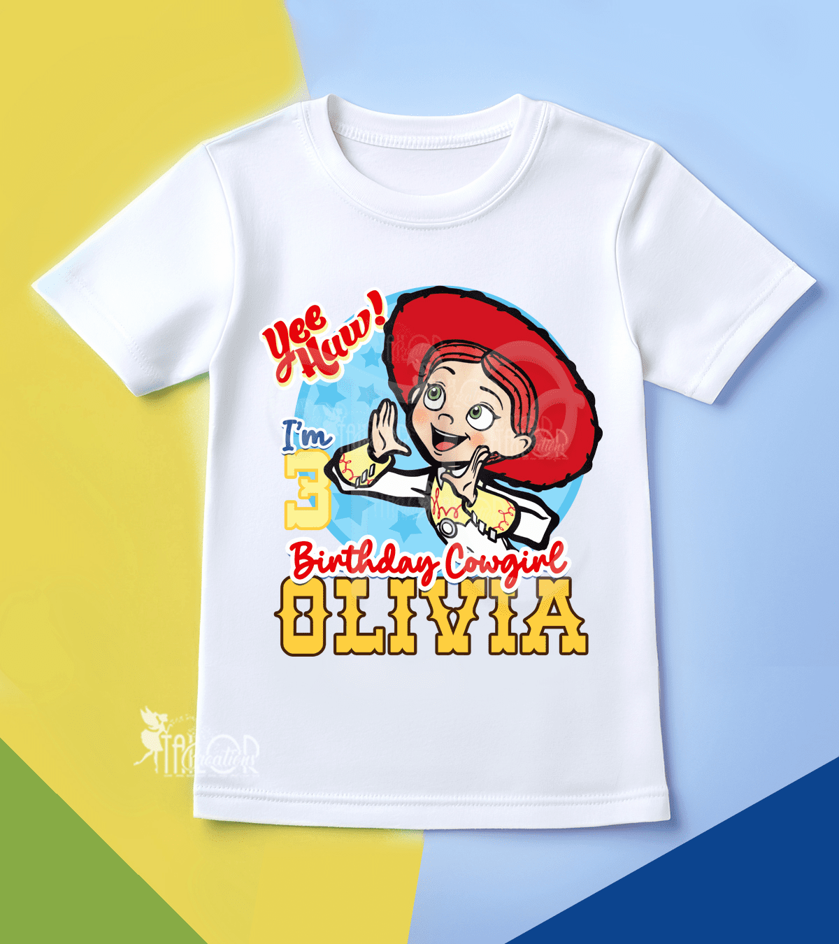Jessie Cowgirl Toy Story Custom Birthday T Shirt - Cowgirl Birthday Outfit