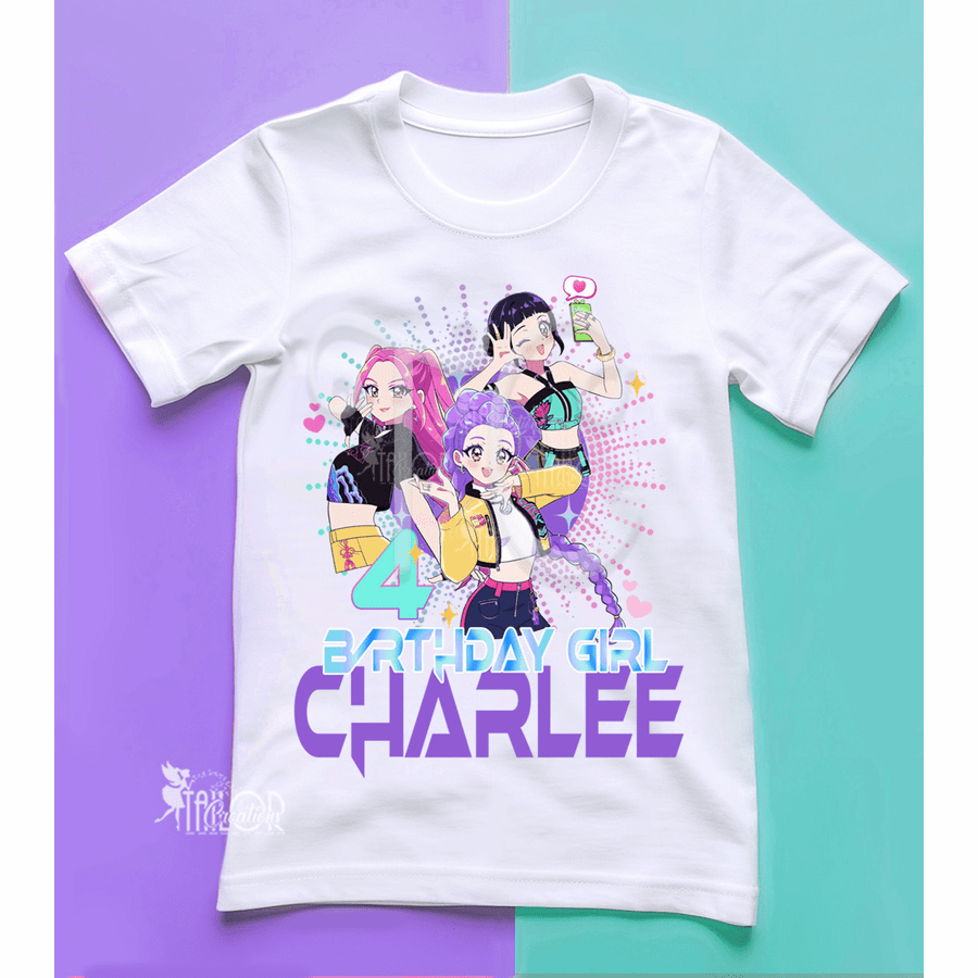 K Pop Demon Hunters Birthday Fan Tee Shirt - K Pop Demon Hunters Birthday Outfit