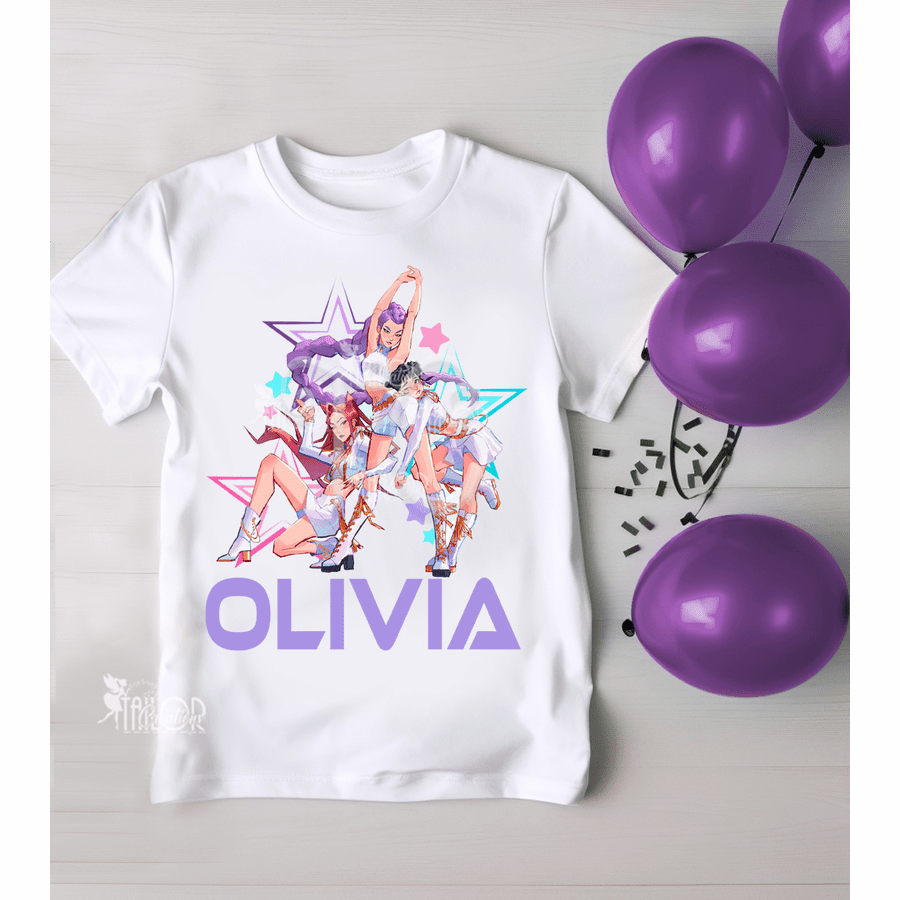 K Pop Demon Hunters Birthday Tee Shirt Outfit - K Pop Demon Hunters Birthday Outfit
