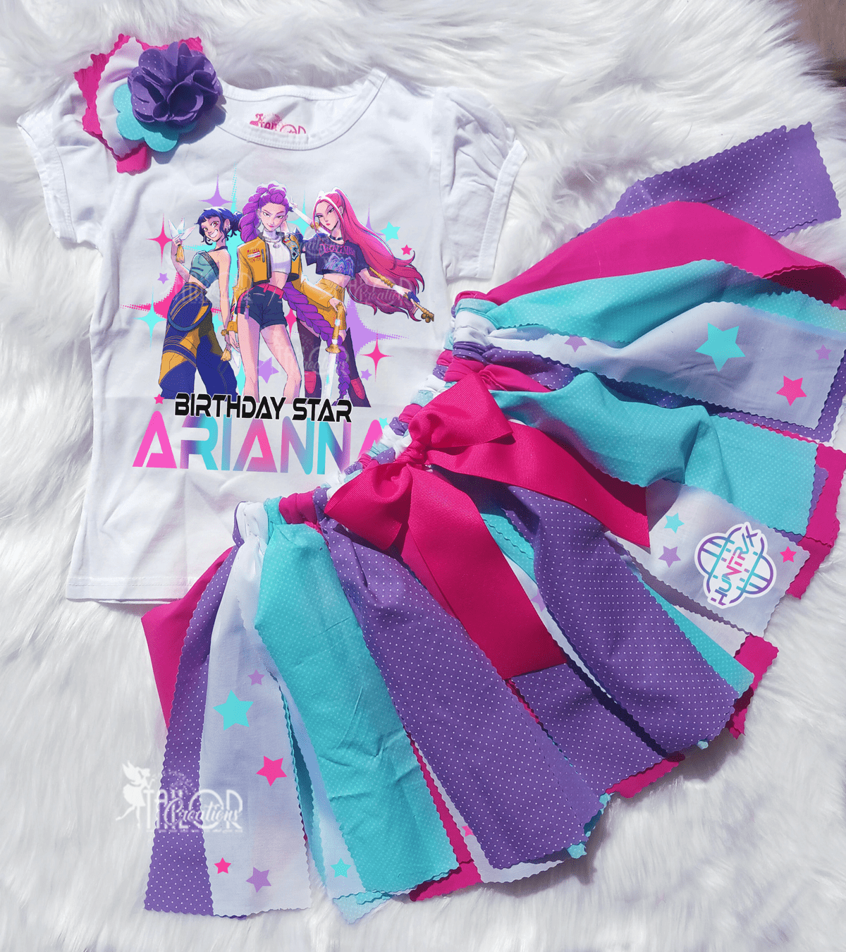 K Pop Demon Hunters Birthday Party Tutu Outfit - Huntrix K Pop Demon Hunters Birthday Outfit Ideas