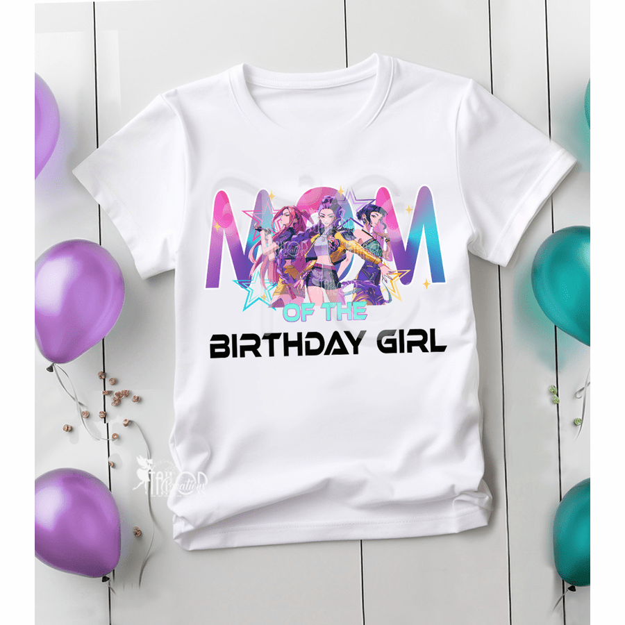 K Pop Demon Hunters Matching Family Birthday Party Tee Shirts - K Pop Demon Hunters Birthday Shirt