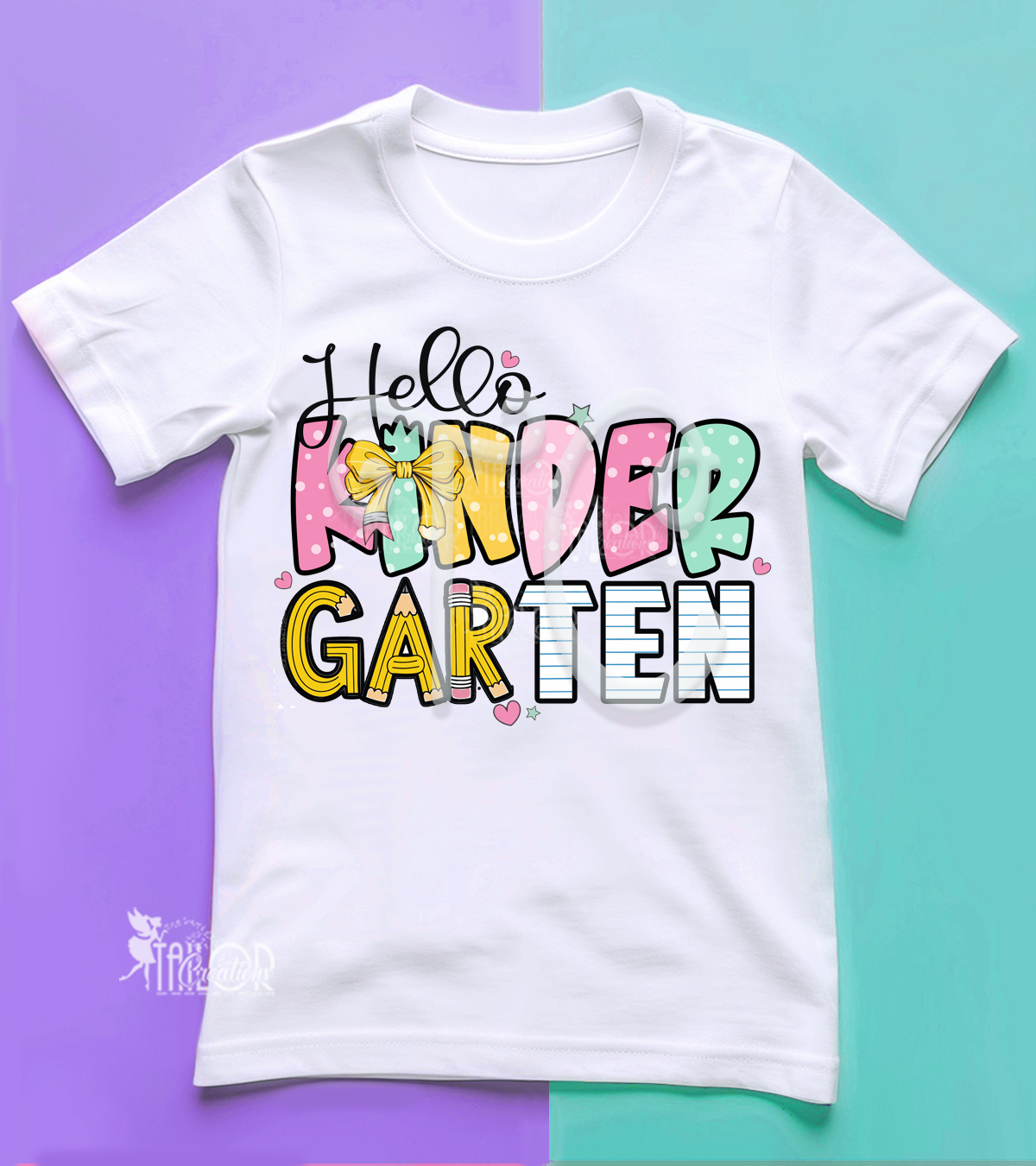 Kindergarten First Day Custom School Tee Shirt - First Day of School Outfit Ideas for Girls