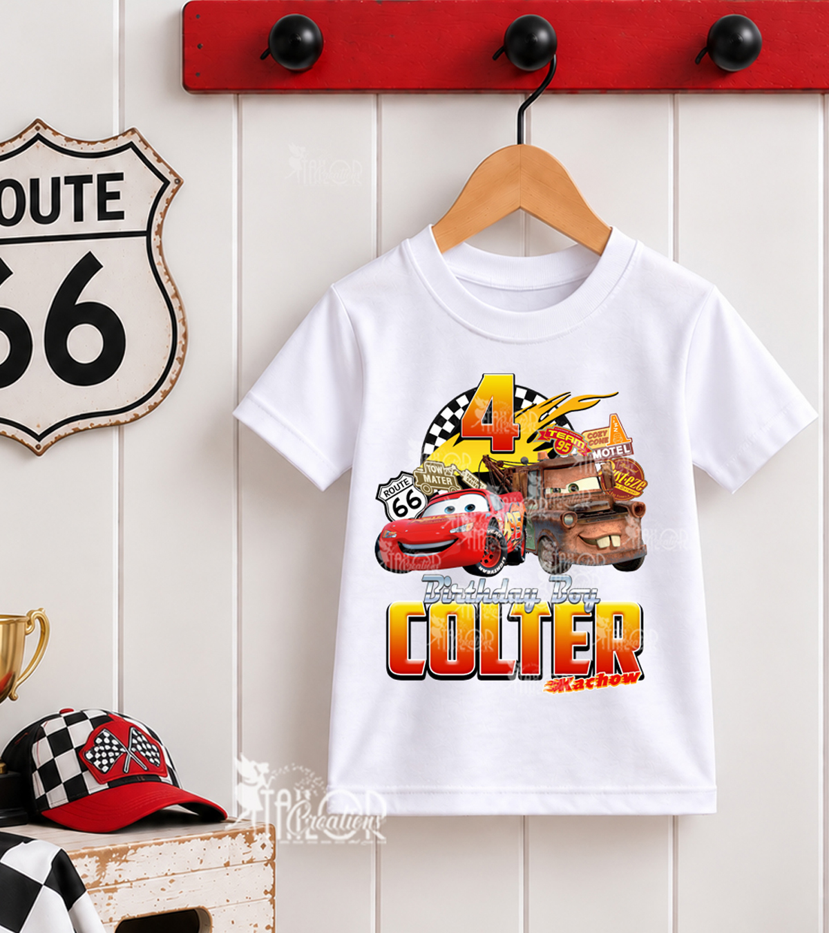 Lightning McQueen and Mater Birthday Tee Shirt - Disney Cars Birthday Boy Birthday Party Outfit Ideas