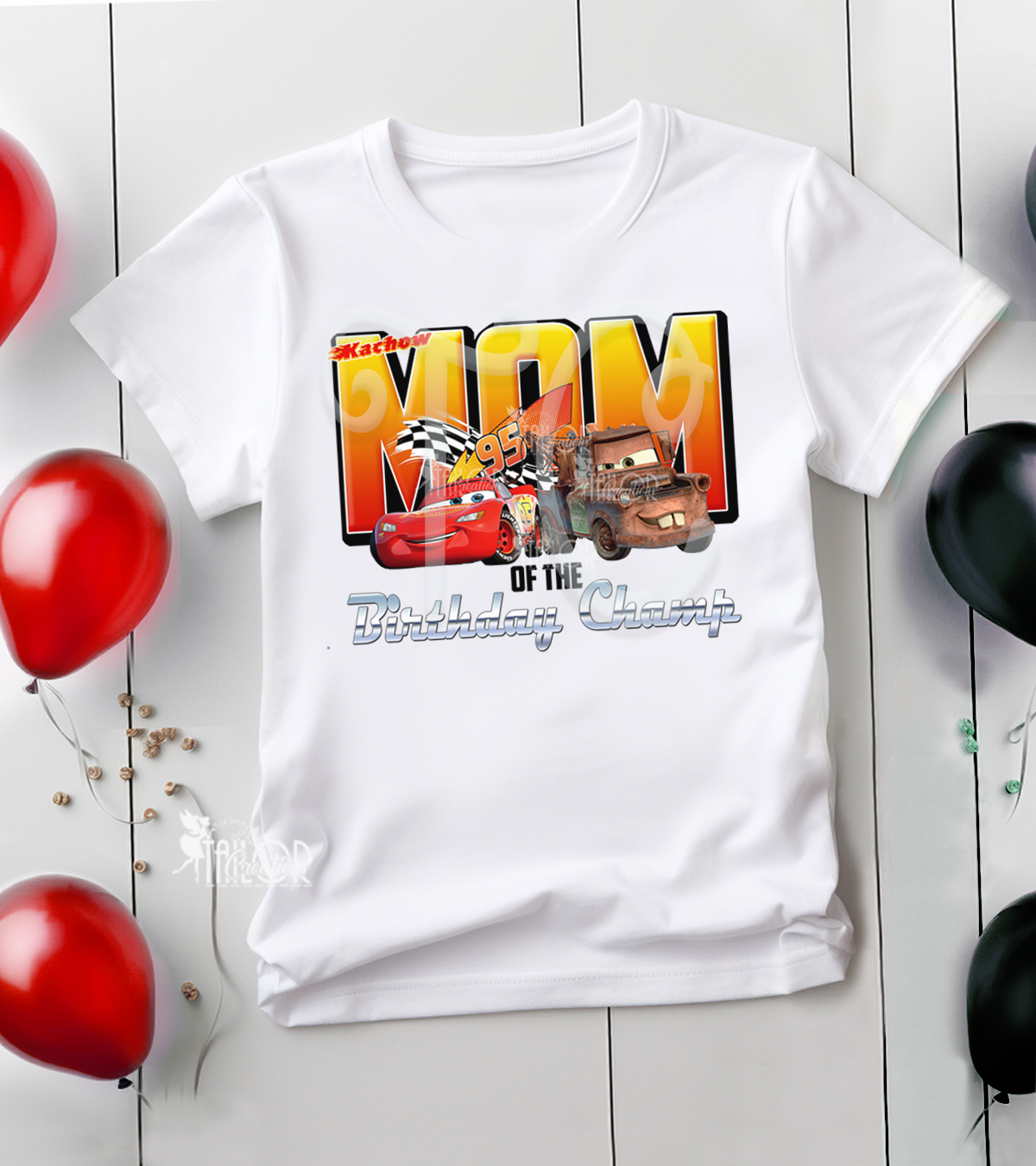 Lightning Mcqueen Matching Family Birthday Tee Shirt - Cars Personalized Birthday Party Shirt