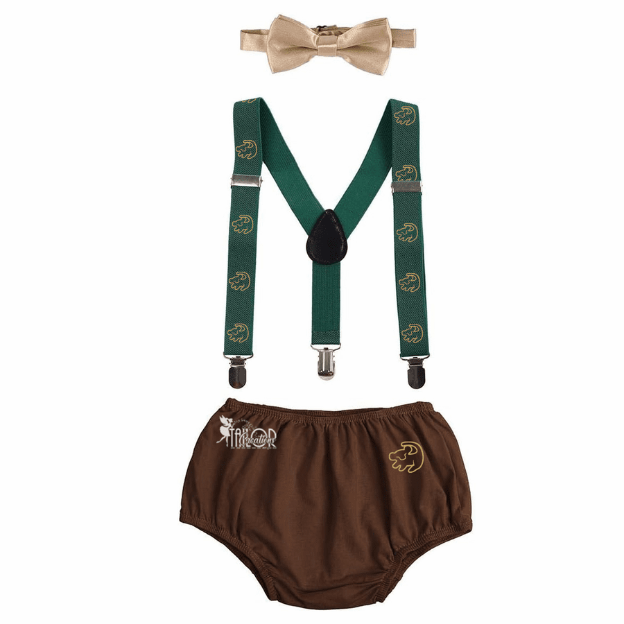 Lion King Cake Smash Outfit - Lion King Half Birthday Outfit - Lion King Suspenders