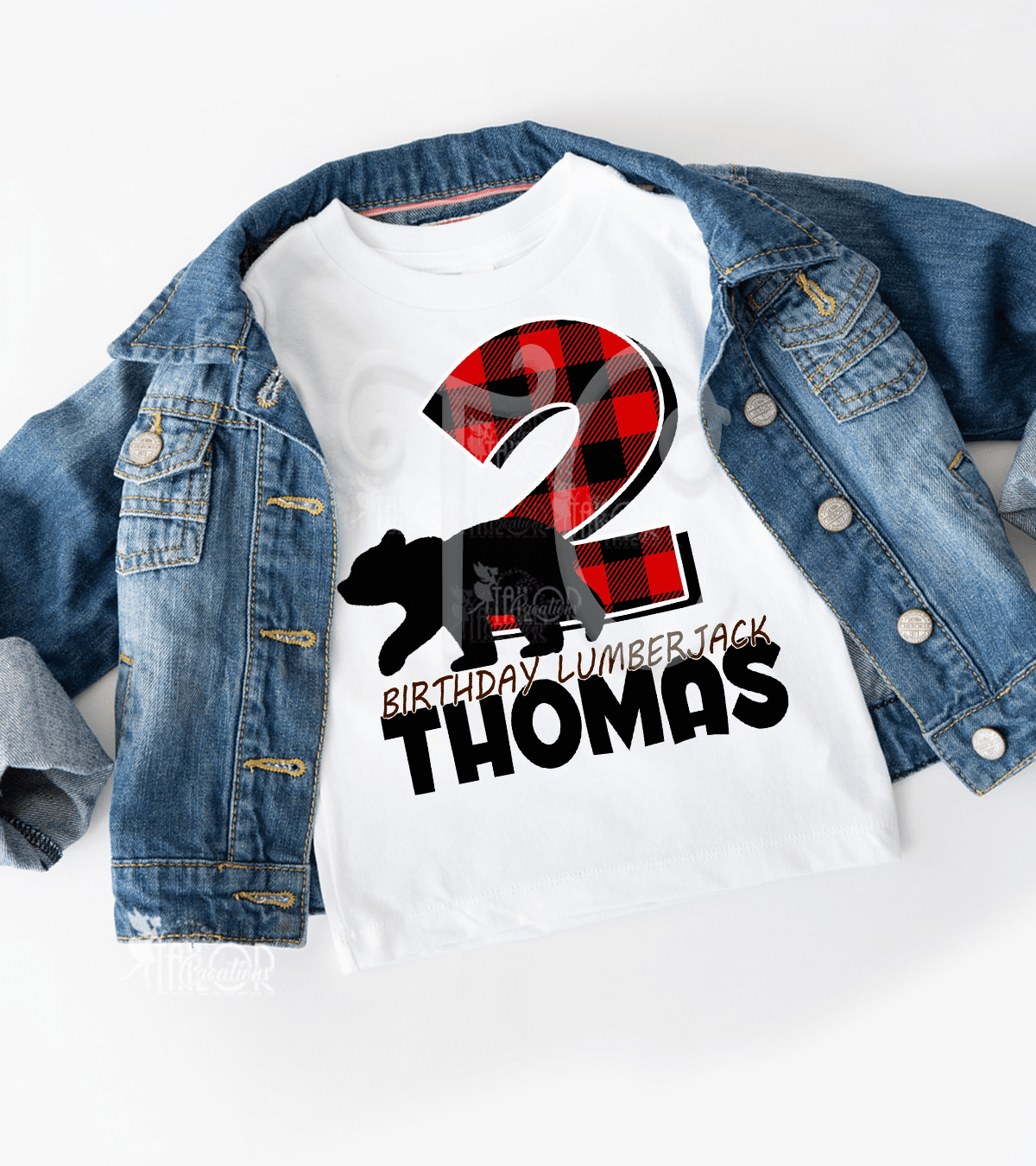  Little Lumberjack Buffalo Birthday Party Tee Shirt - Lumberjack Birthday Party Outfit Boys