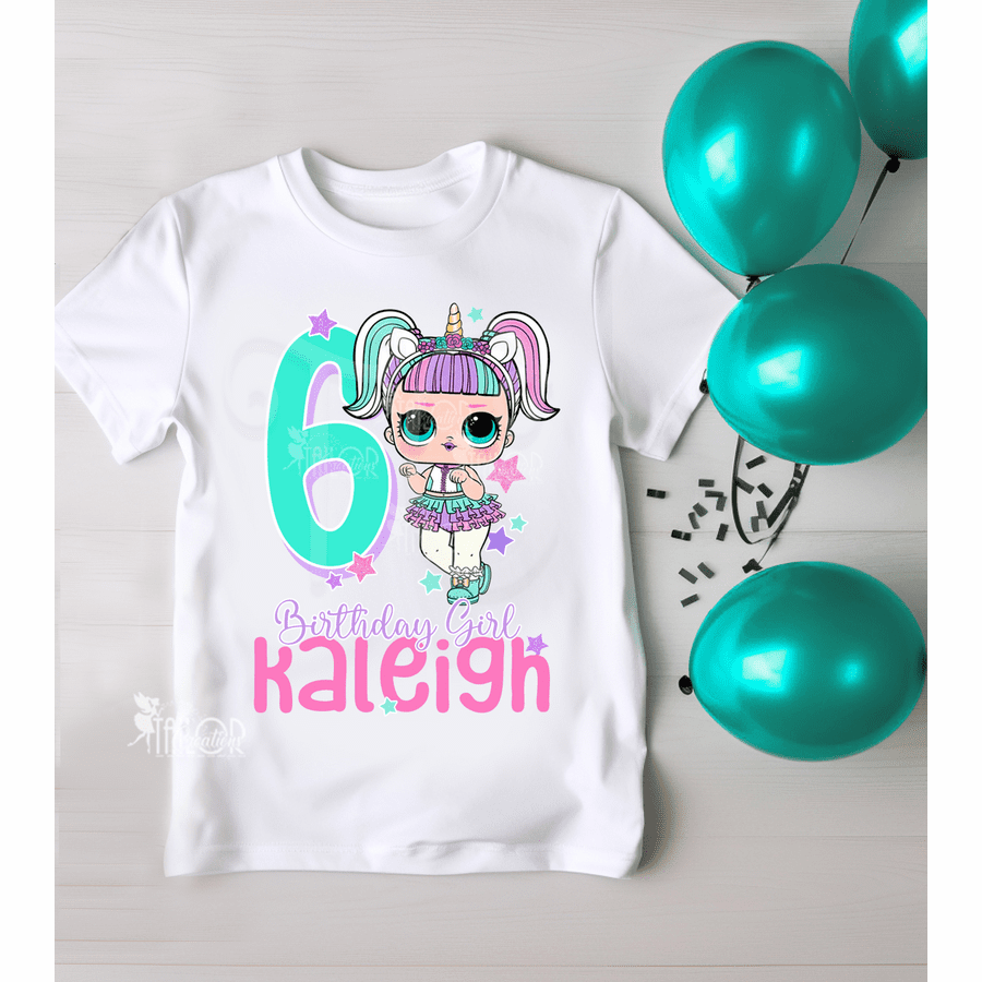 LOL Doll Unicorn Birthday Shirt - Lol Dolls Unicorn Birthday Outfit
