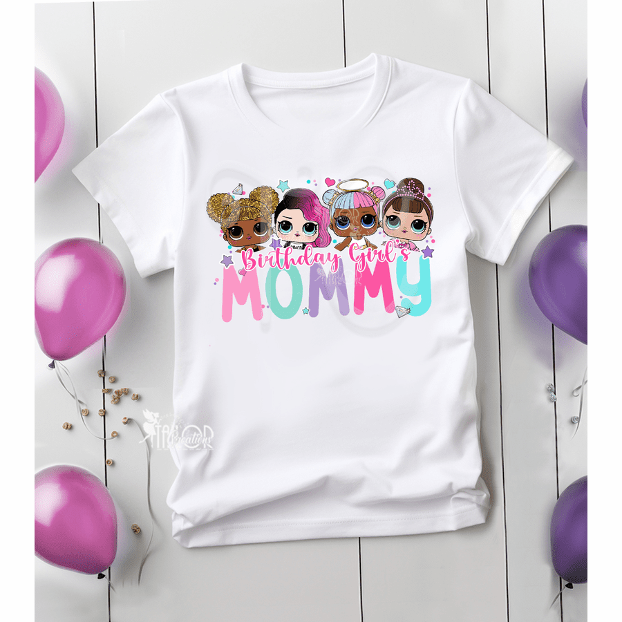 LOL Dolls Birthday Tee Shirt - Dolls Family Birthday Party Tee Shirts 
