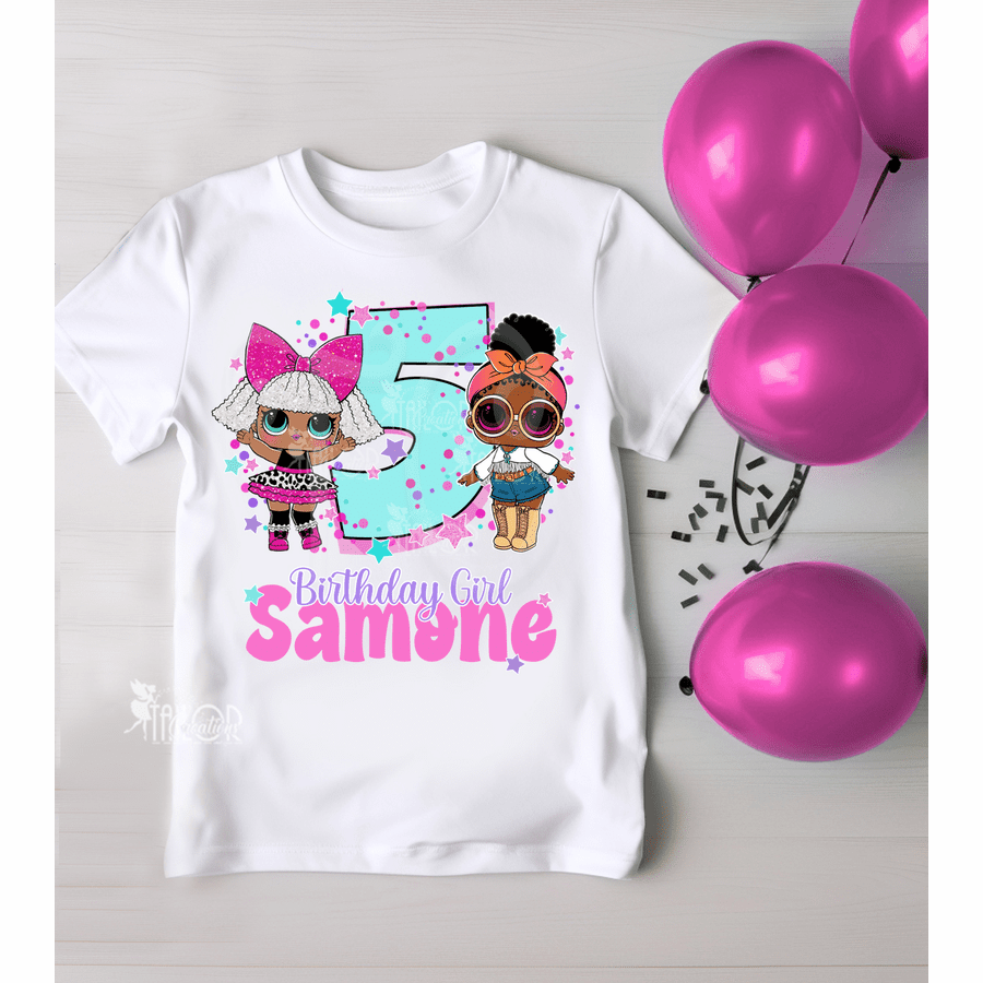 Lol Surprise Dolls Birthday Party Tee Shirt - Cute Lol Dolls Birthday Party Outfit 