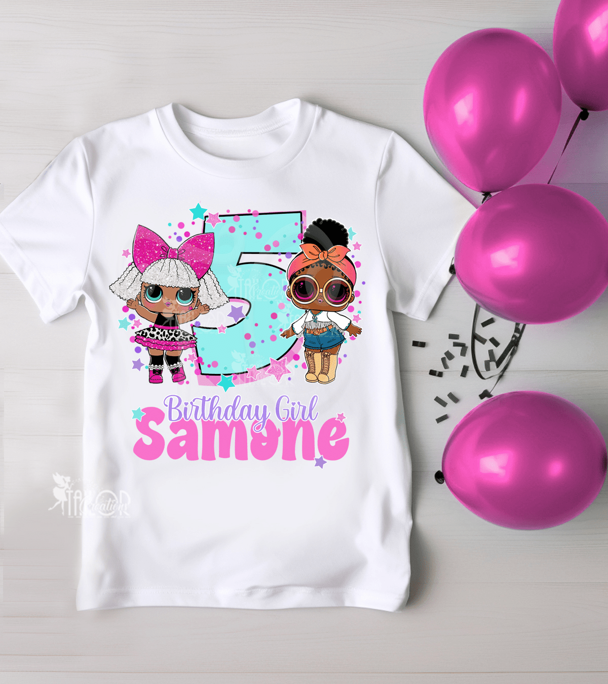 Lol Surprise Dolls Birthday Party Tee Shirt - Cute Lol Dolls Birthday Party Outfit 