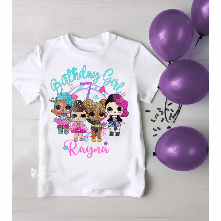 Lol Surprise Dolls Birthday T Shirt - Lol Dolls Birthday Party Outfit Kids