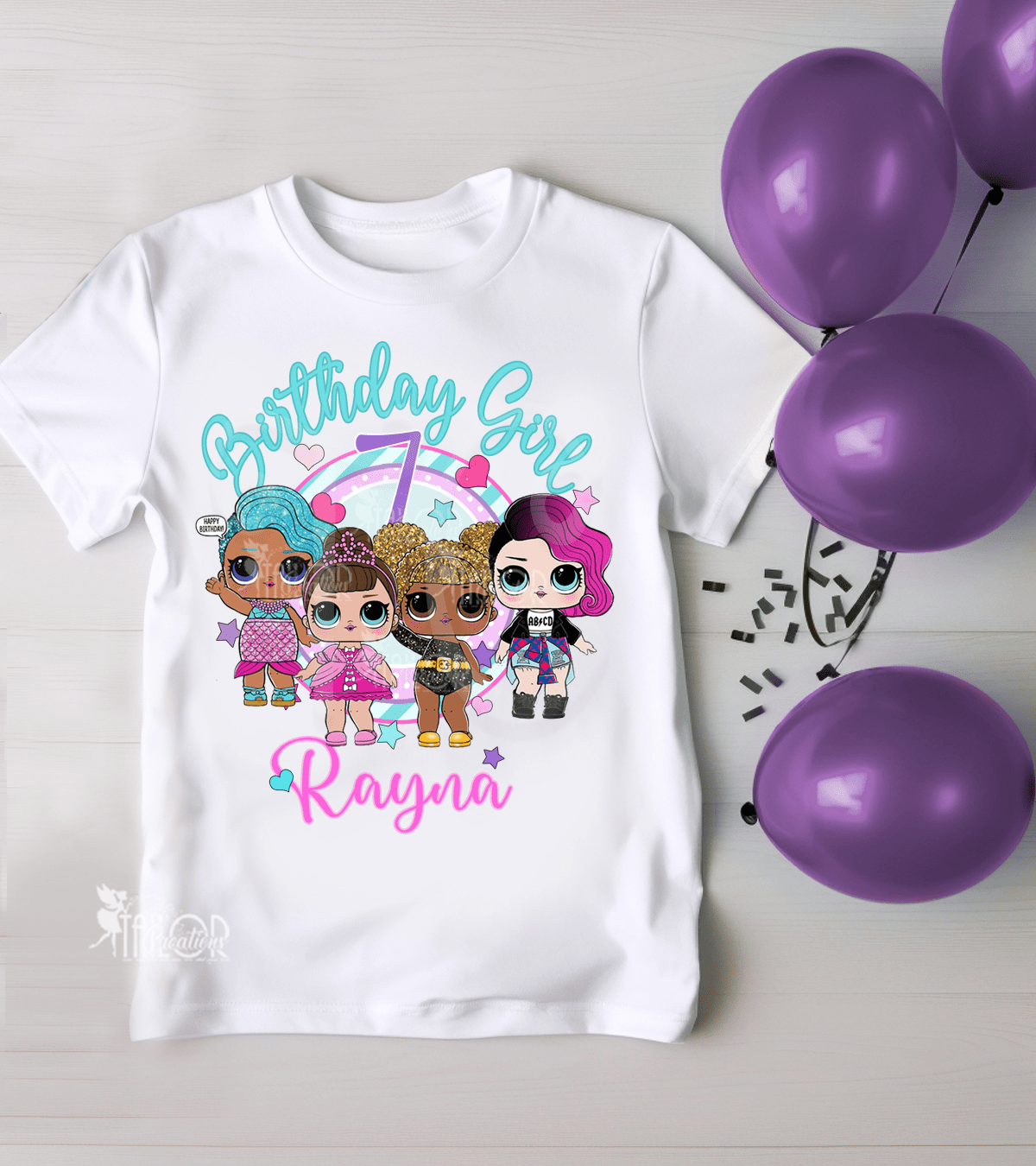 Lol Surprise Dolls Birthday T Shirt - Lol Dolls Birthday Party Outfit Kids