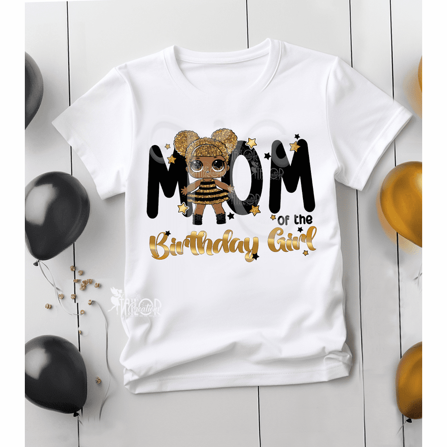 LOL Surprise Dolls Queen Bee Birthday Shirt - Lol Dolls Queen Bee Matching Family Birthday Tee Shirt