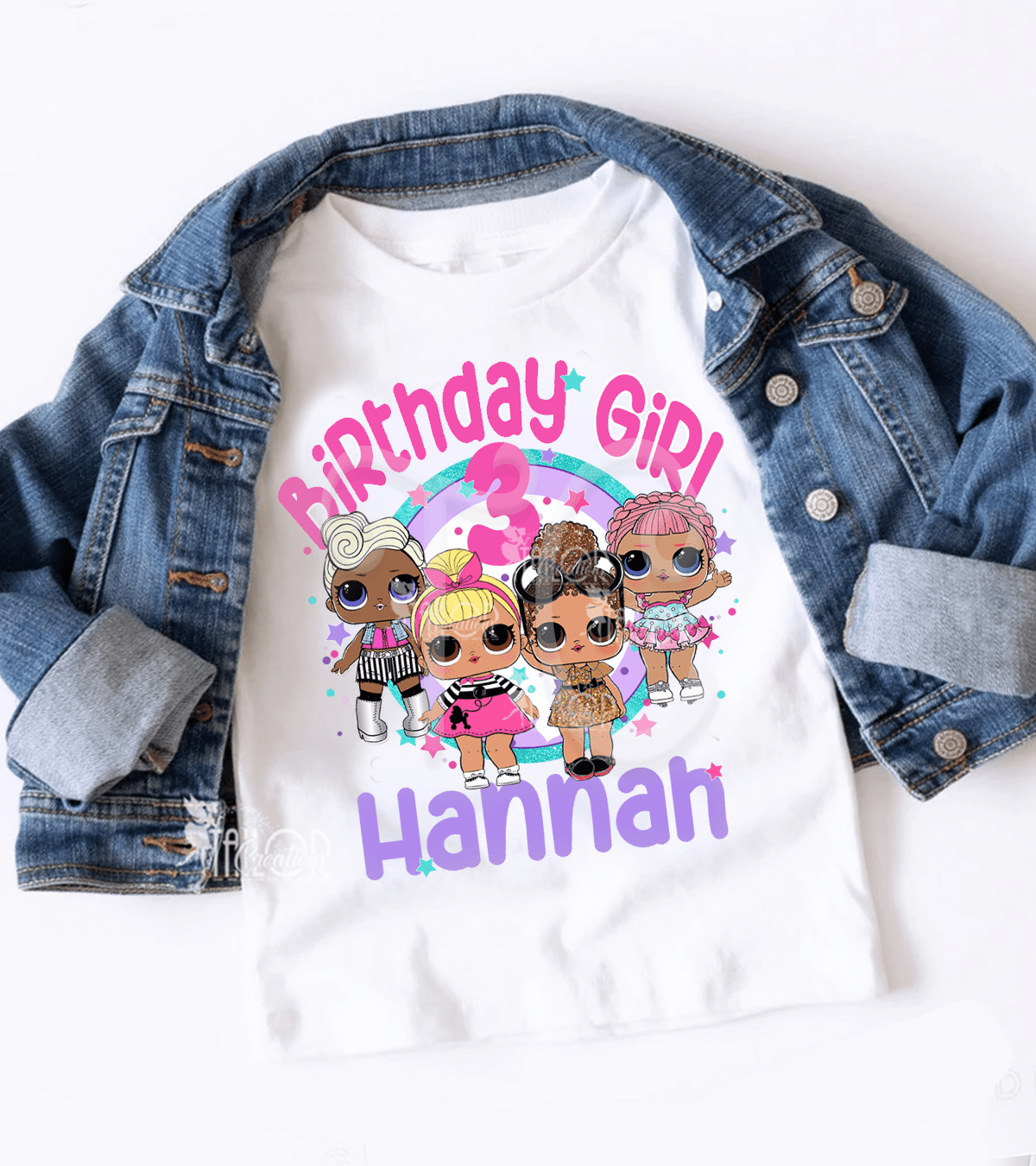 Lol Surprise Dolls Theme Personalized Birthday T Shirt - Lol Dolls Birthday Pary Outfit