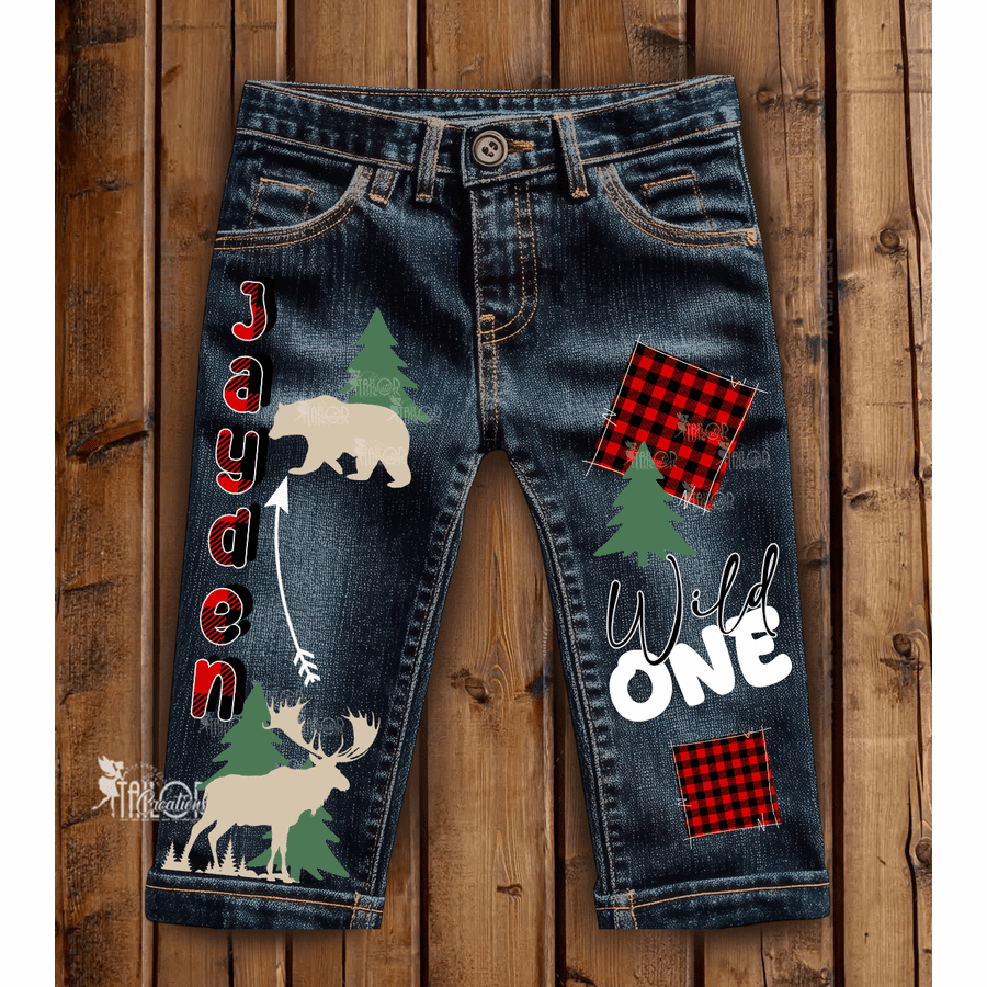 Lumberjack Denim Jeans Toddler - Lumberjack Birthday Party Outfit Rustic Overalls Toddler