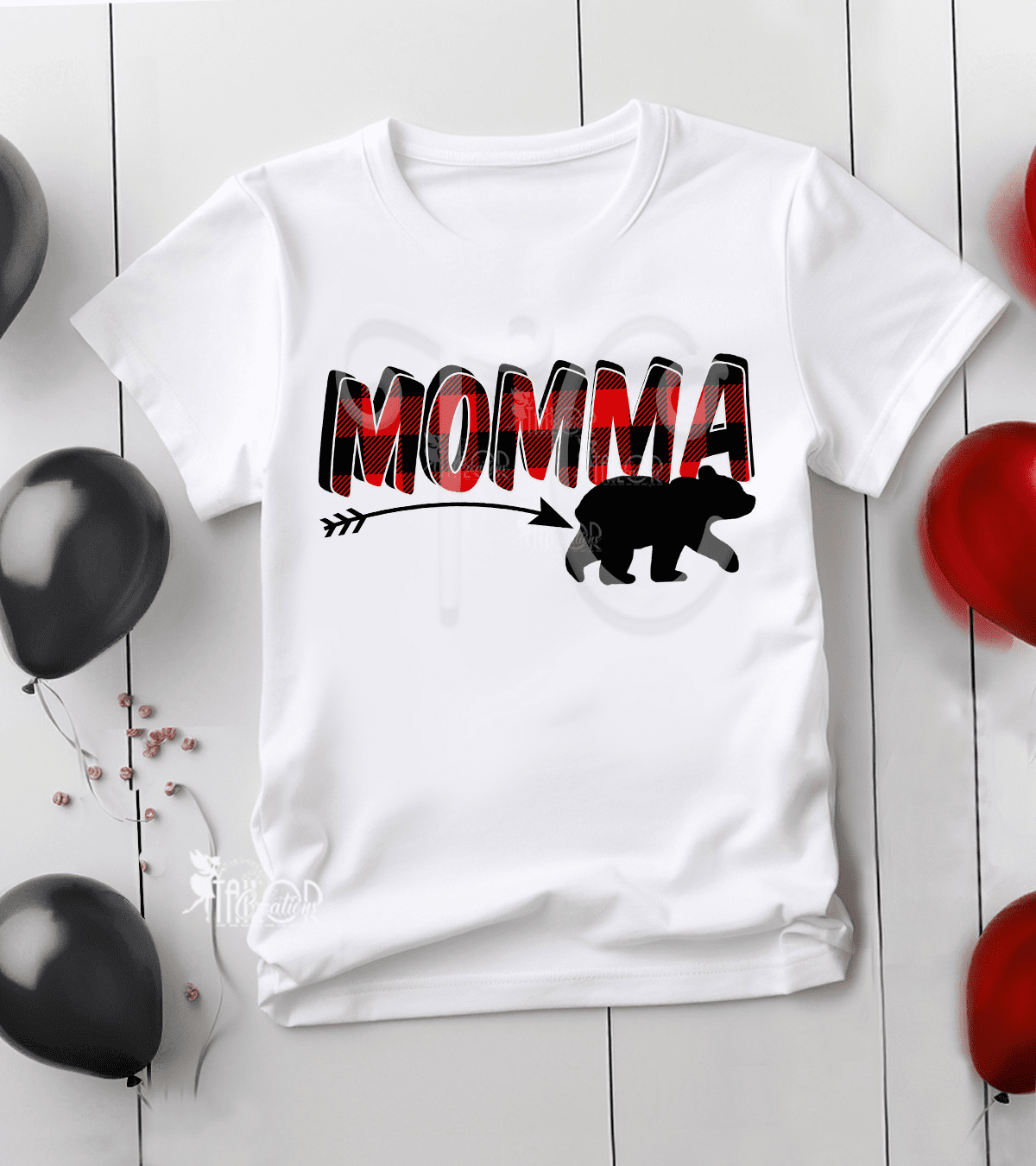 Lumberjack Momma Bear Birthday Party Tee Shirt - Lumberjack Matching Family Rustic Tee Shirts