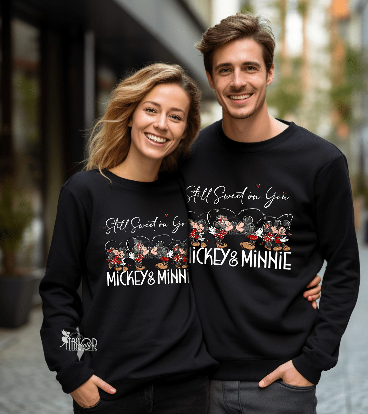 Disney Mickey and Minnie Matching Couple Disneyland Sweatshirt - Disney Matching Hoodies