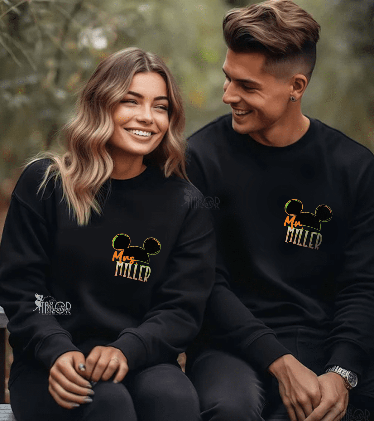 Mickey & friends Halloween Sweatshirt Tee - Disneyland Sweatshirts Halloween Couples -Disney Halloween Hoodie