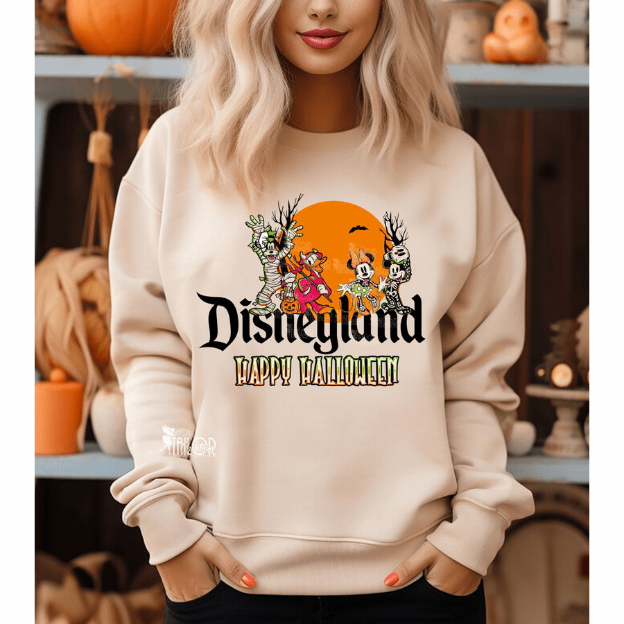 Mickey & friends Halloween Sweatshirt Tee - Disneyland Sweatshirts Halloween Tee Shirt