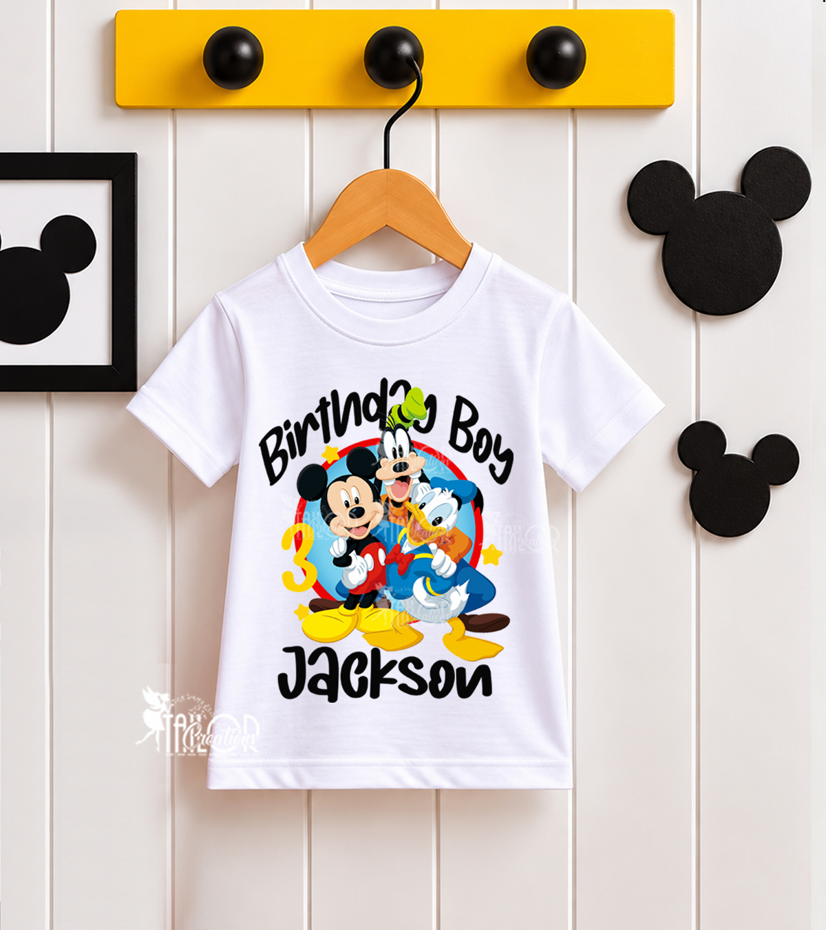 Mickey Goofy and Donald Personalized Shirt - Mickey Mouse and friends Custom Birthday Shirt Shirt