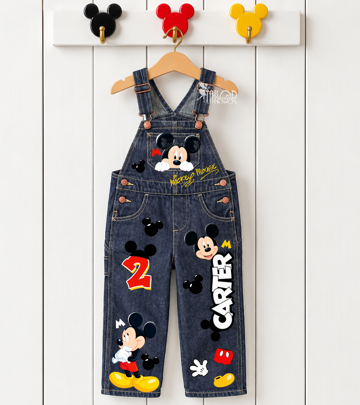 Mickey Mouse Birthday Overalls - Mickey Pants Party Outfit - Mickey Boy Outfit