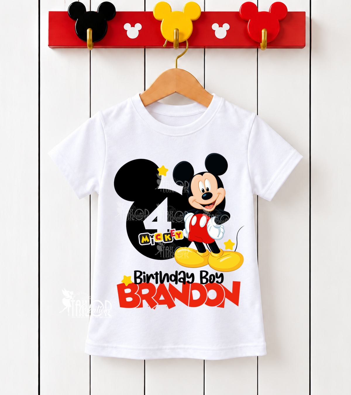 Mickey Mouse Birthday Party Tee Shirt - Mickey Mouse Birthday Outfit Toddler Boys