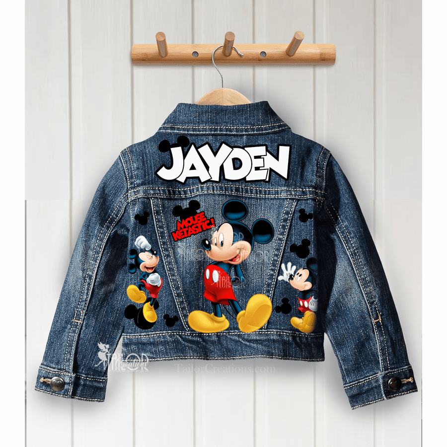 Mickey Mouse Denim Jacket Baby Toddler Boys - Disney Magical Jacket Gift Kids