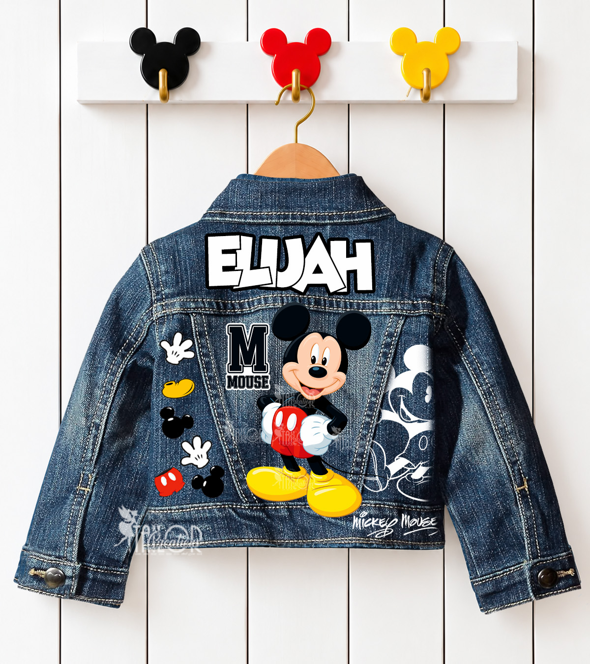 Mickey Mouse Denim Jacket Baby Toddler Boys - Disney Magical Jacket Gift Kids